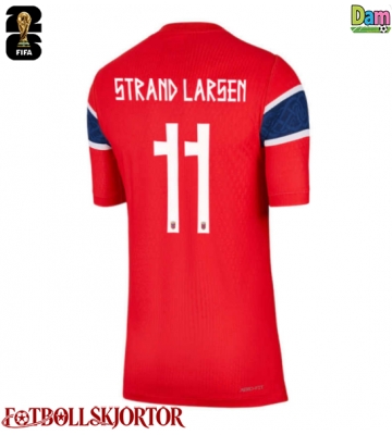 Norge Jorgen Strand Larsen #11 Hemmatröja Dam VM 2026 Kortärmad